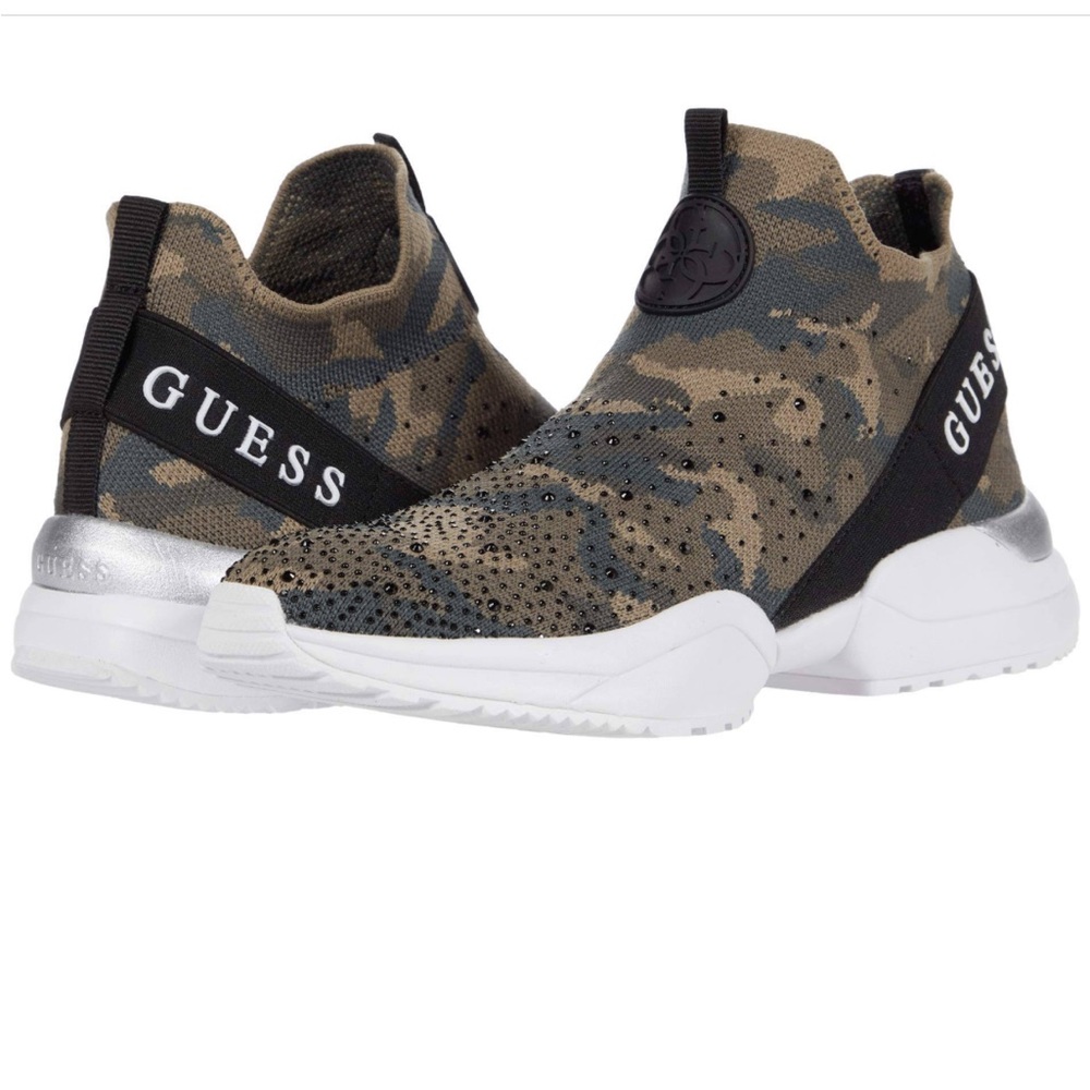 G by Guess Camo Printed Slip On Tennis Shoes